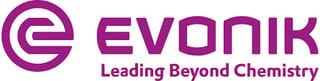 Evonik logo with tagline Leading Beyond Chemistry